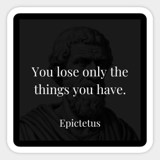 Epictetus's Insight: The Art of Letting Go Sticker